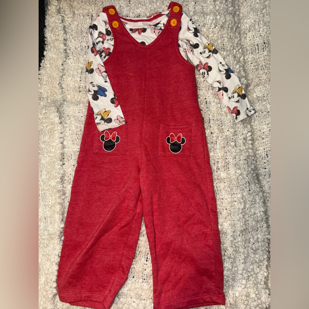 Disney Red and White Mickey Mouse Pajama Set